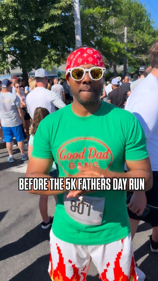 5K Father’s Day run 🏃🏾 Happy Father’s Day to all the good Dads out there salute 