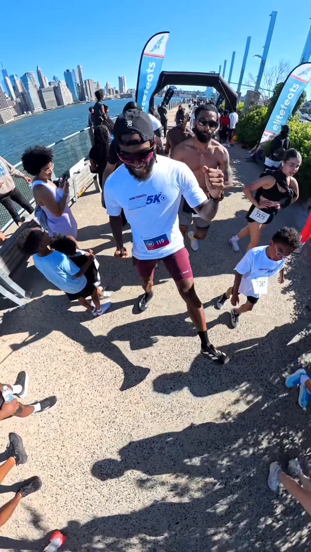 Juneteenth @teamwrk 5k‼️ Such a beautiful event Beautiful Weather Beautiful Peop